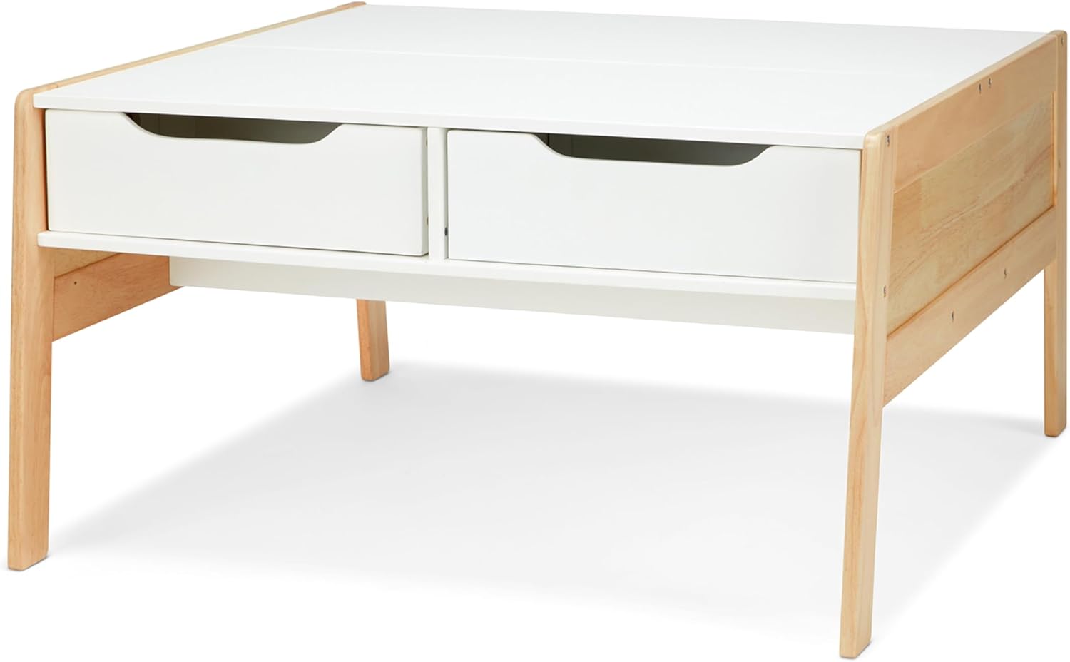 Wooden Art & Kids Activity Table with Storage Bins