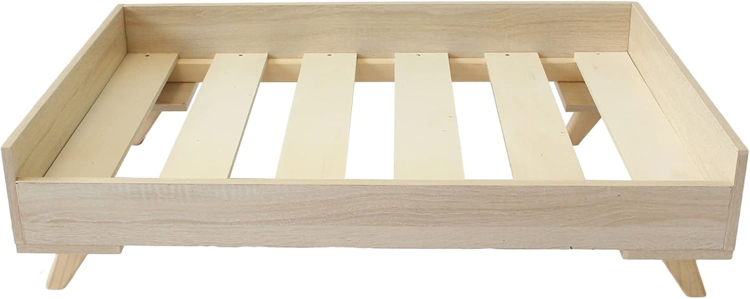 Middle Raised Wooden Dog Bed Frame