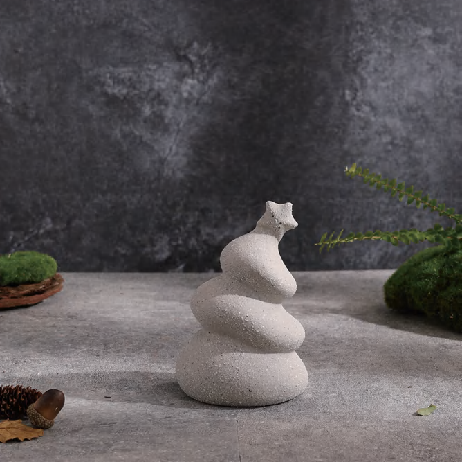 Christmas tree decorations, recycled ceramics