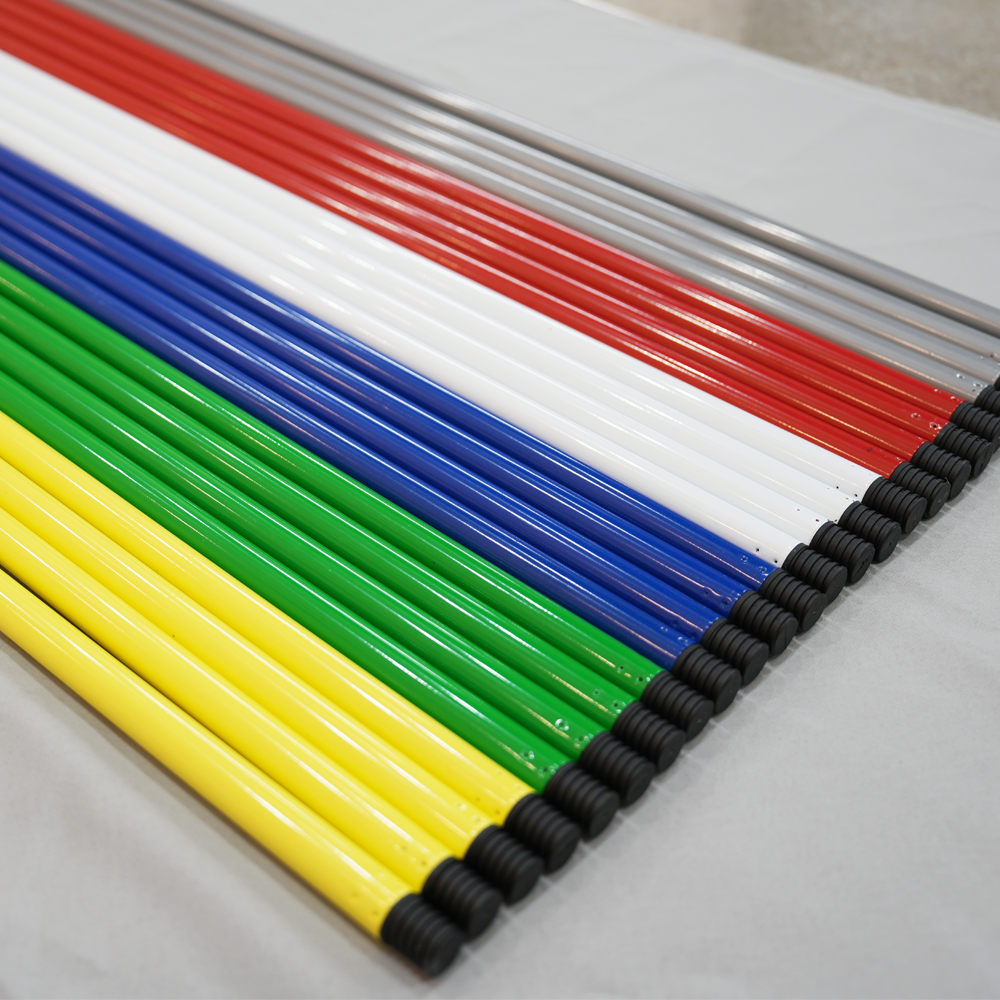 High Quality Wood Broom Brush Metal Attachment Mexico Screw Wooden Broom Handle Mop Stick Metal