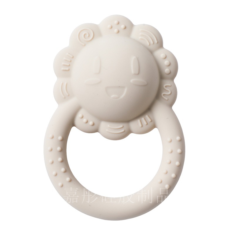 Hot Sale Food Grade Silicone Lion Teether Soft Bite-Safe Free Kids Toy for Boys and Girls Wholesale