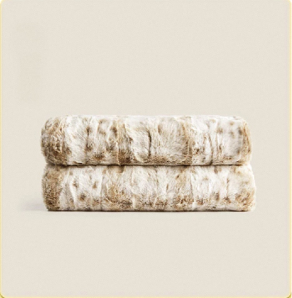 rabbit fur blanket