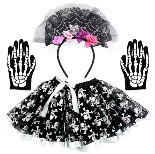 Halloween Skull Skirt