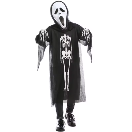 Halloween Children Adult Ghost Costume Scary Mask