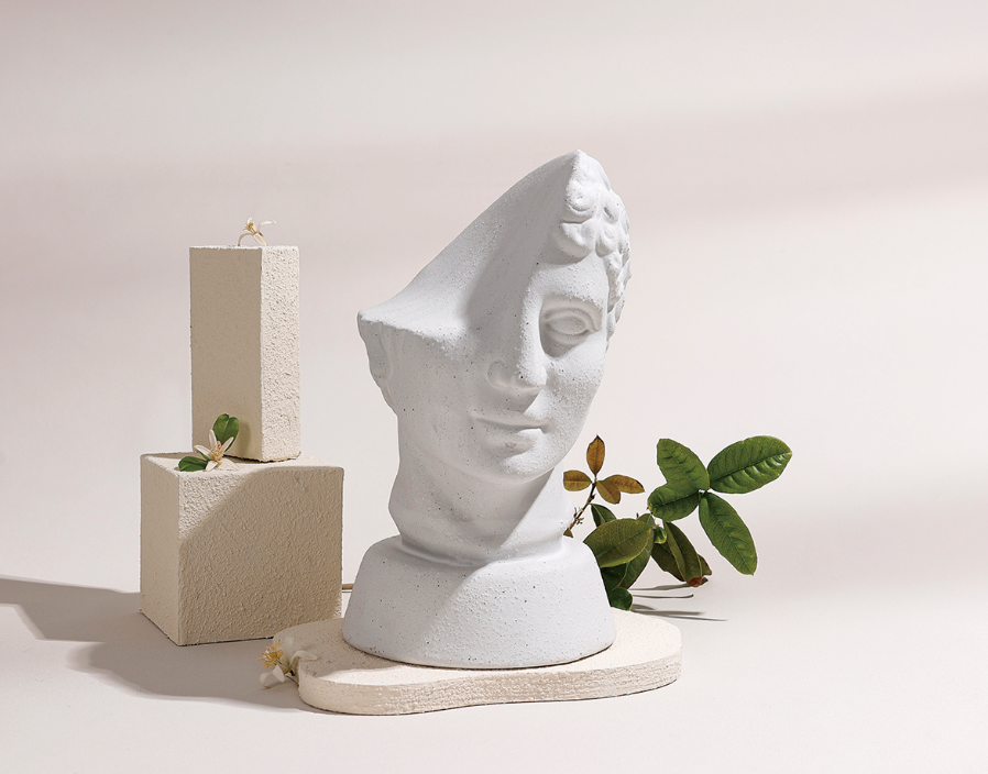 Human Face Ornament，Recycled Ceramics