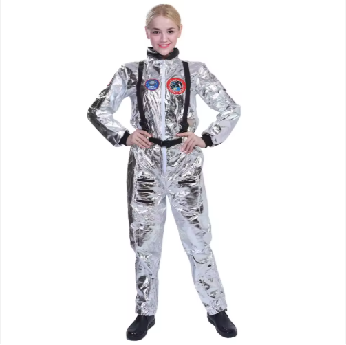 Ready to Ship Women Astronaut Uniform Jumpsuit With Accessories Career Day Costumes