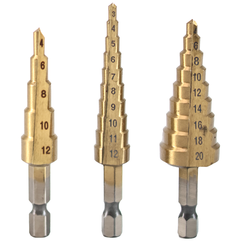 3PCS Step drill set