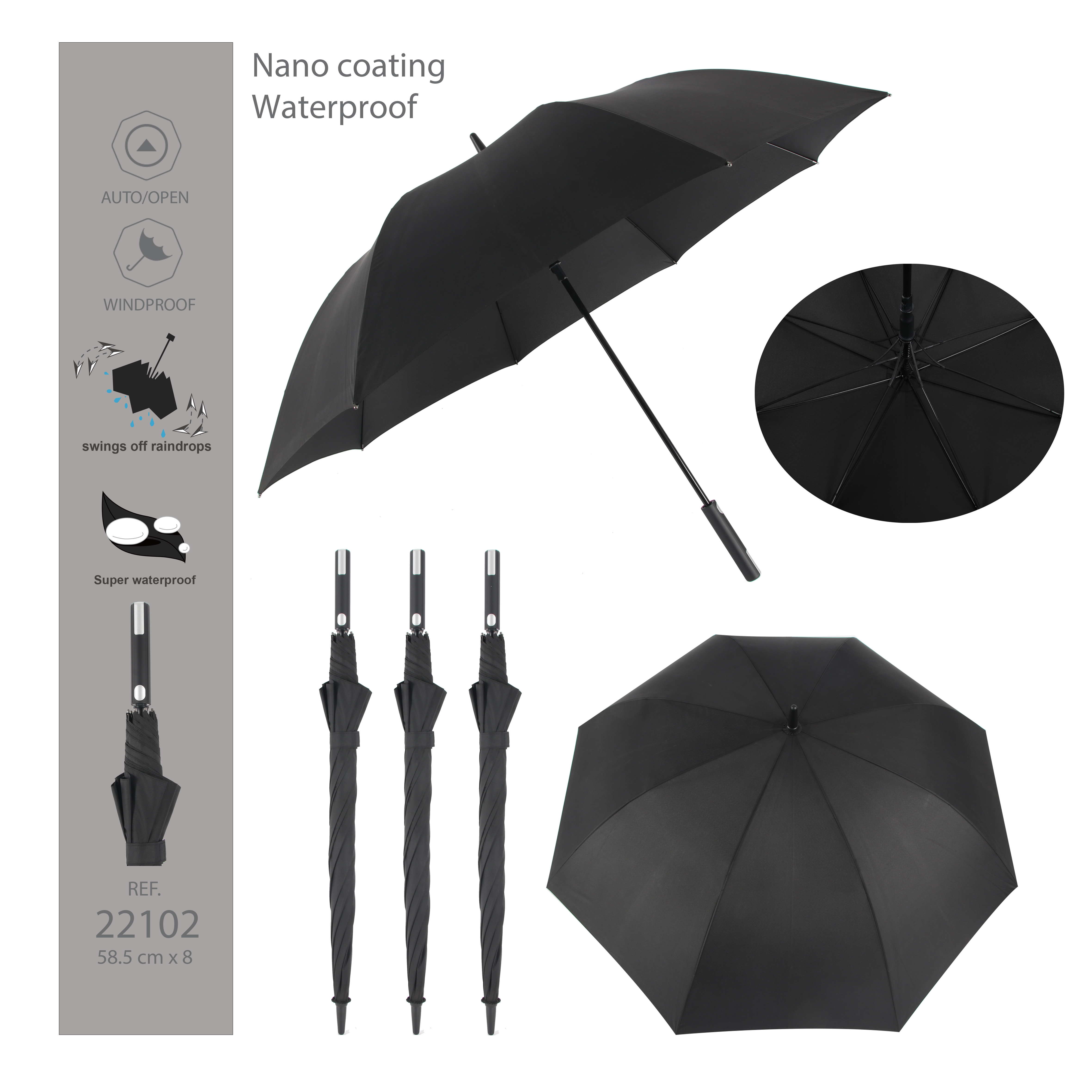 23070 Stick Auto Open Umbrella