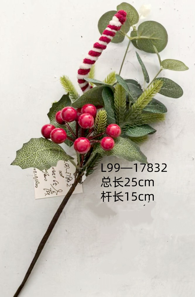 Pick with berries for decoration