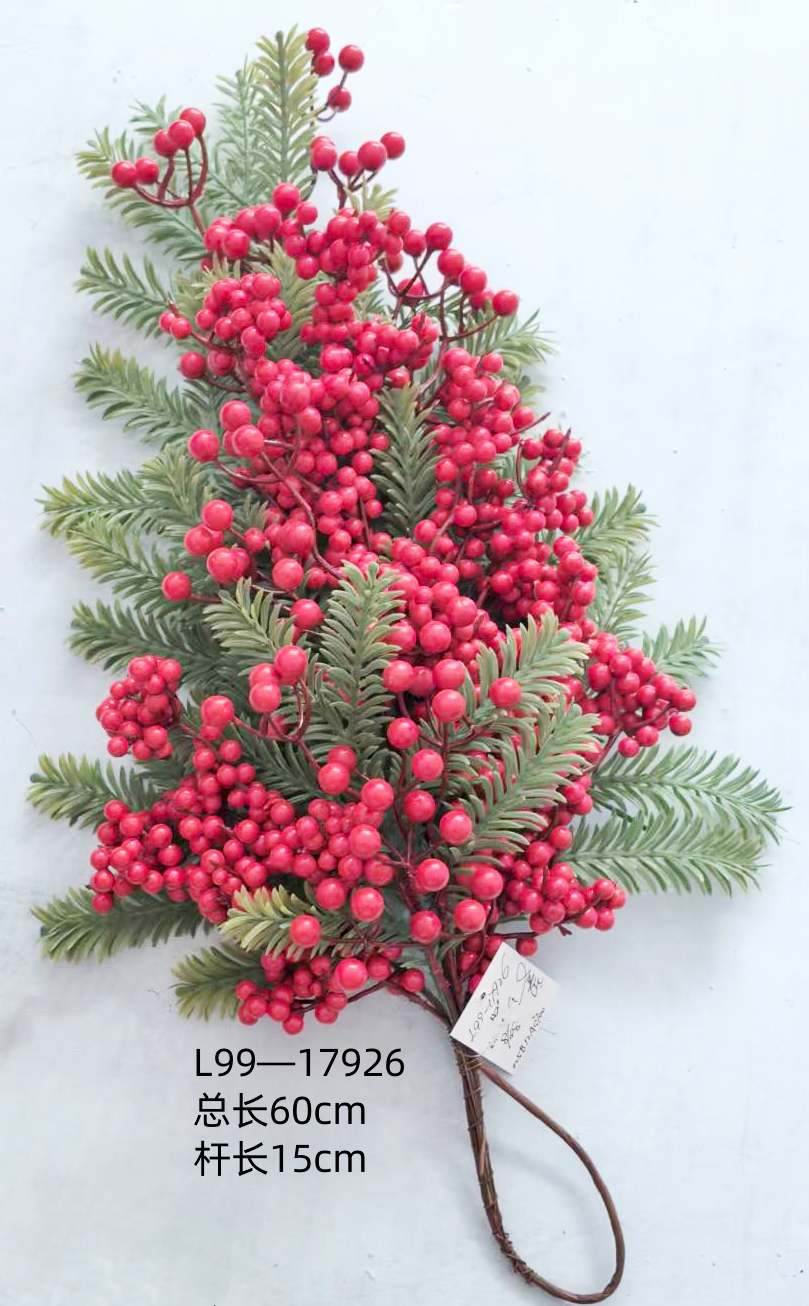 Pick with berries for decoration