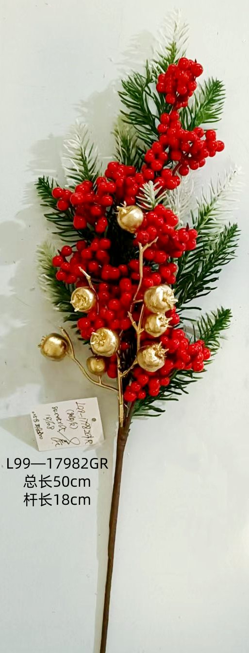 Decorations adorned with berries