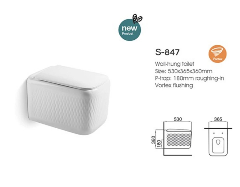Wall-hung toilet