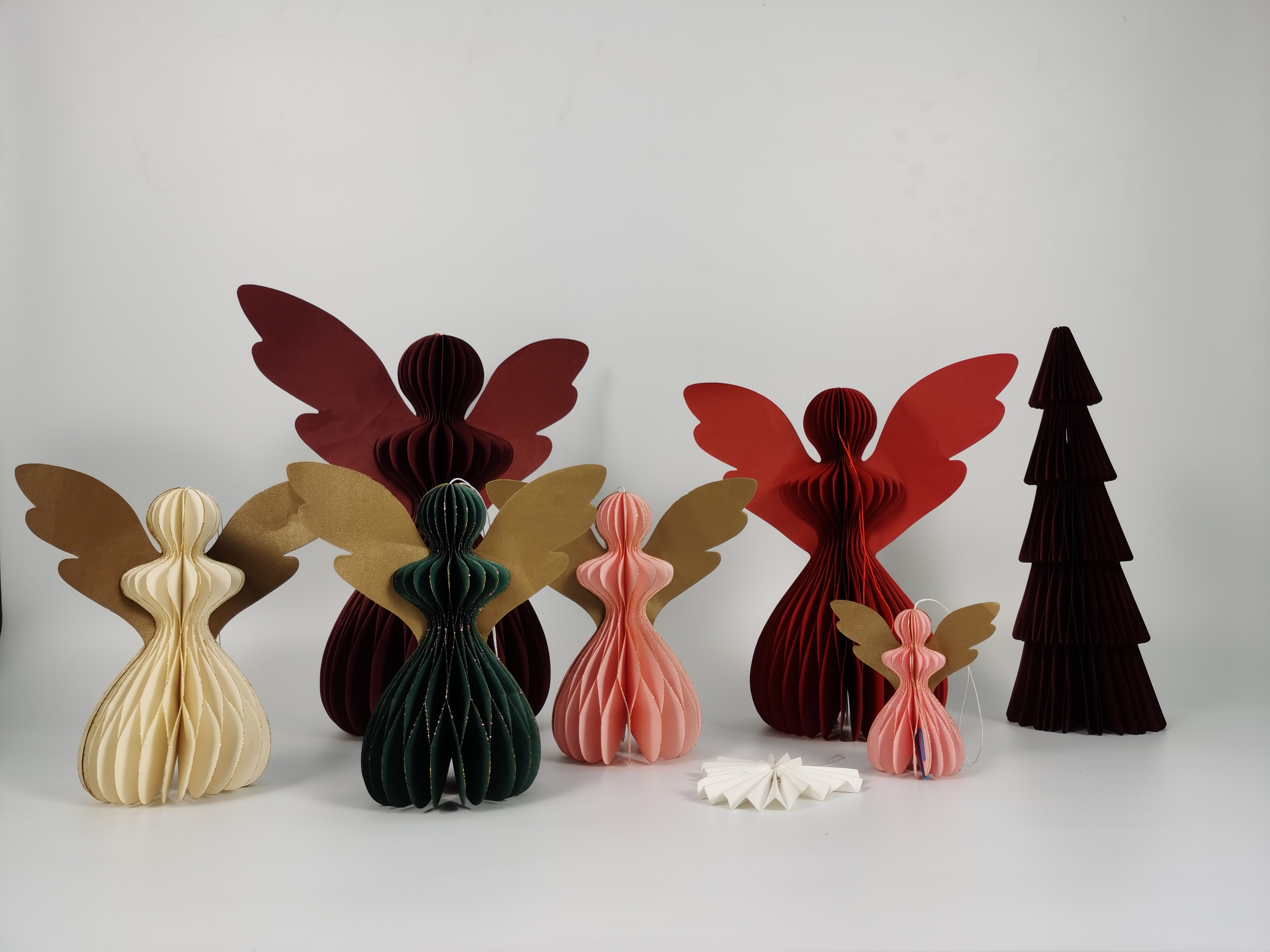 Paper Angel Honeycomb Decorations