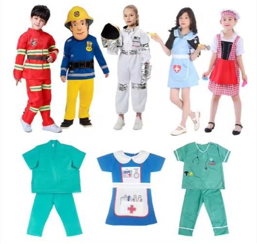 Children Cosplay Doctor Fireman Policeman Cosplay TV & Movie Costumes
