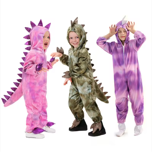 Halloween Children's Dinosaur Performance Costume Cosplay Kids Dinosaur Cosplay Jumpsuit