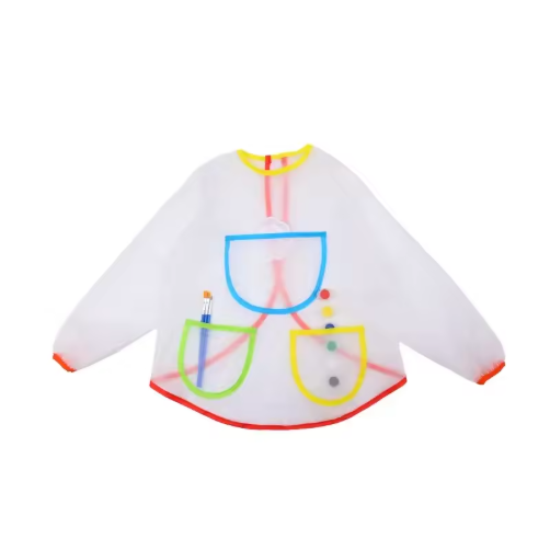 Children Waterproof Artist Painting Aprons Kids Art Smock Apron With Sleeve Pocket for Artist