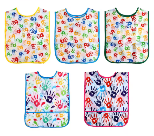 Waterproof Sleeveless Painting Apron for Kids Art Supplies Smocks for Children 3-8 Years
