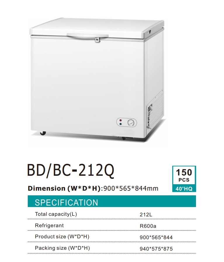 Chest Freezer Single Door Series 212Liters SASO