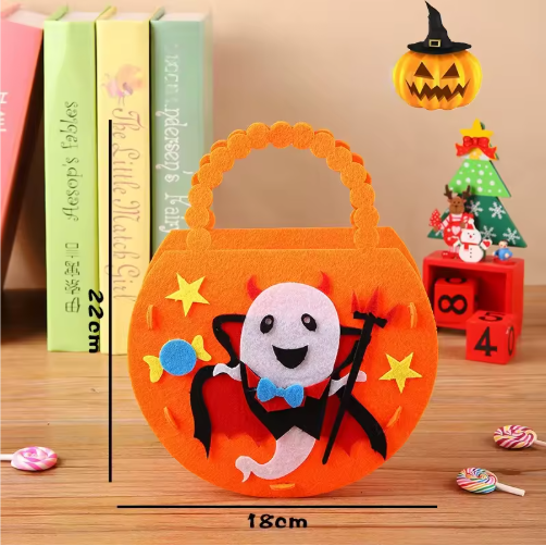 Cartoon Halloween Pumpkin Witch Bat Candy Handbag Ghost Decoration Halloween Party Decoration