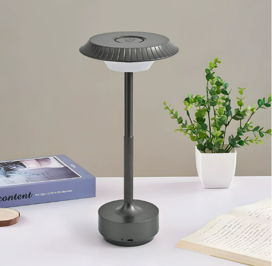 Vintage small table lamp black