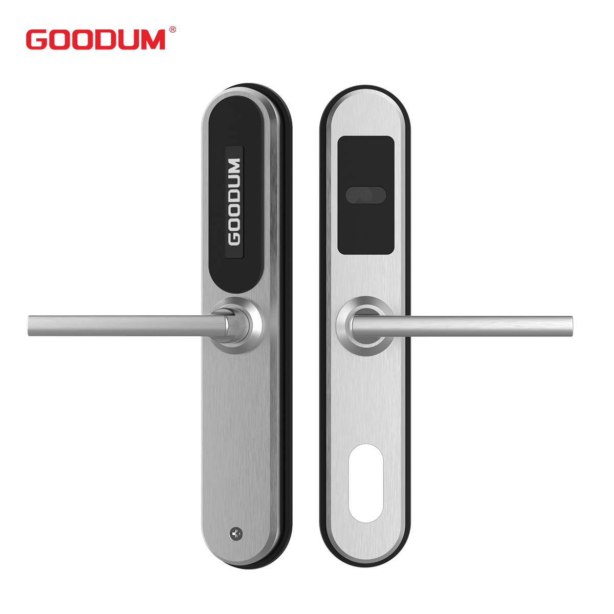 Smart Euro Standard Mortise Rfid ID Card System Wireless Digital Stainless Steel Hotel Lock