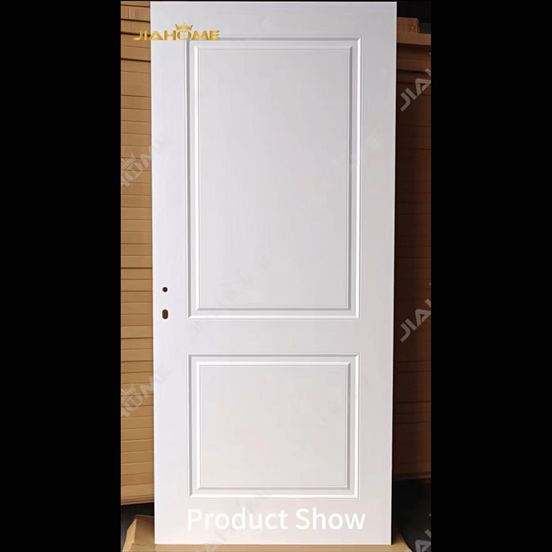 Jiahome Interior door wood wpc pvc melamine paint primer shaker slab fibergalss waterproof firerated