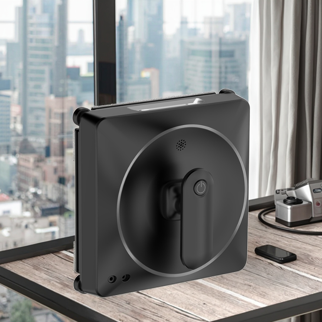 Four water spraying window cleaning robot