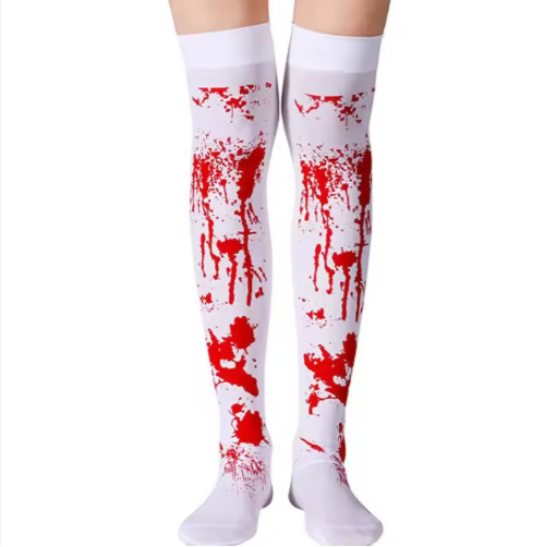 Halloween Blood Stockings Gloves Scary Party Supplies Cosplay Costume Scary Decorations