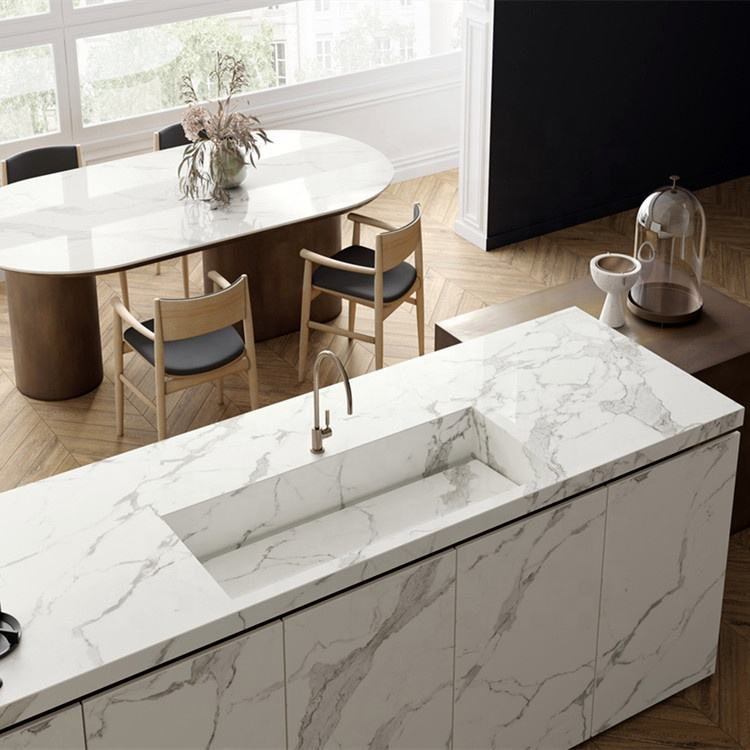 kitchen island countertop, sintered stone, table top