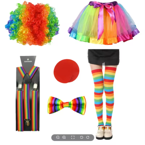 Joker Party Costume Set Halloween Cosplay Outfit Masquerade Ball supplier