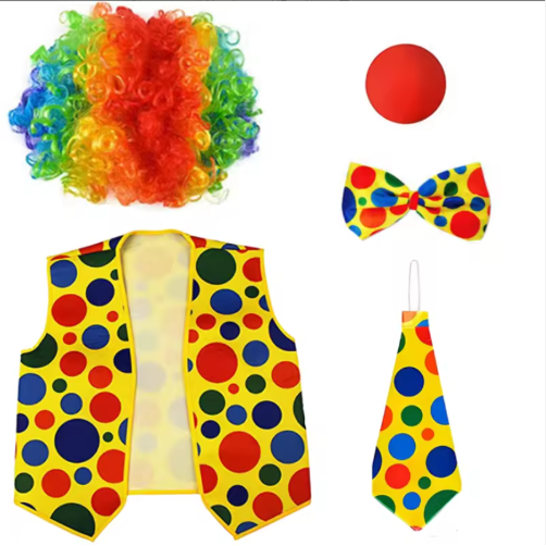 Joker Theme Party Cosplay Costume Set Halloween Carnival Masquerade Party Supplies