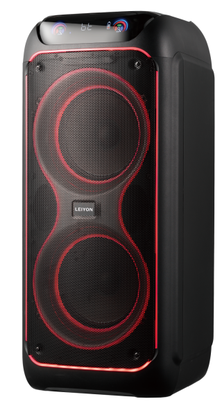 100W Double 10" Bluetooth Speaker 10D36 LED light Portable Wireless TWS Bluetooth PA Speaker