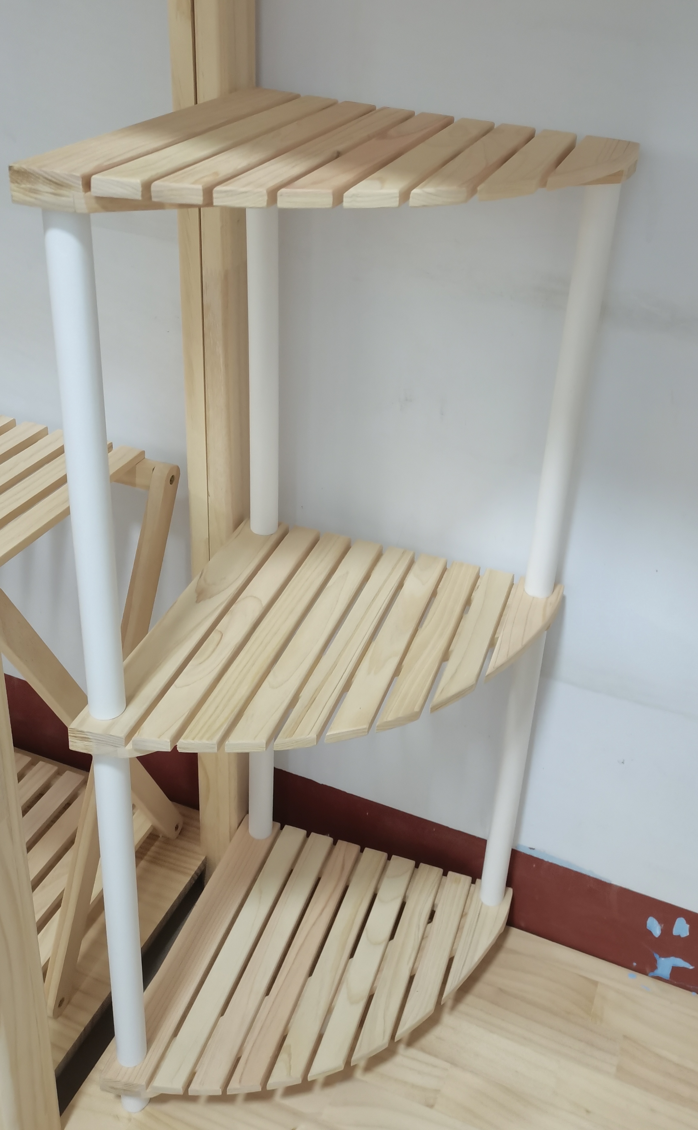 Solid Wood 3 Tier Storage Shelf
