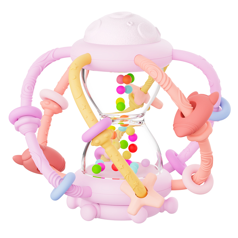 BpaFree Children Teether Chew Toys Baby Rattle Silicone Teething Kids Autism Sensory Toys for Babies