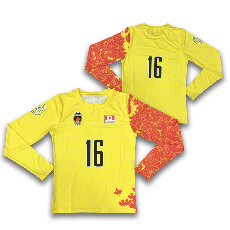 Long-Sleeved Volleyball Shirts Sublimation Volleyball Jersey