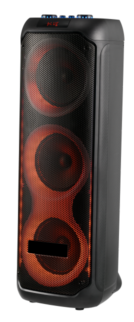 40W Double 8" Bluetooth Spker 08T01A LED light Portable Wireless TWS Bluetooth eaPA Speaker
