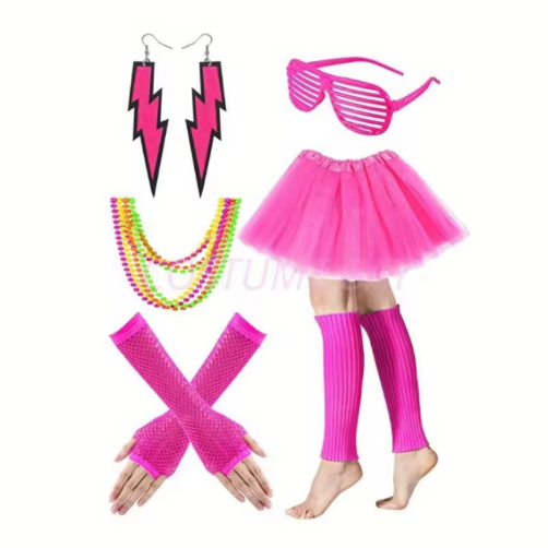 Vintage 1980s Disco Costume: 80s Party Outfits for Carnival & Halloween Cosplay