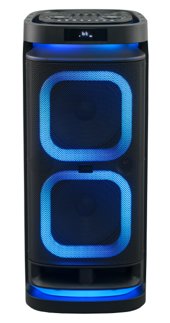 100W Double 10" Bluetooth Speaker 10D36 LED light Portable Wireless TWS Bluetooth PA Speaker