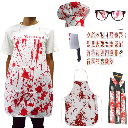 Bloody Zombie Cook Costume, Perfect For Halloween, Costume Parties, Themed Parties & More