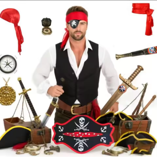 Pirate Hats, Eye Masks, Swords and Other Pirate Cosplay Props Is The Top Choice for Party Costumes
