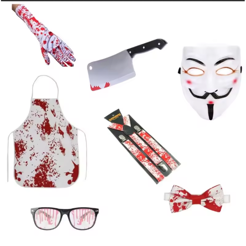 Halloween Dress Up Accessories White Bloody Socks Bloody Socks Bloody Gloves