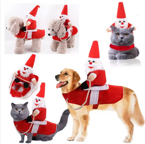 Christmas Winter Pet Clothing Dog Clothes Christmas Santa Claus Pet Dog Cat Costume for Dog