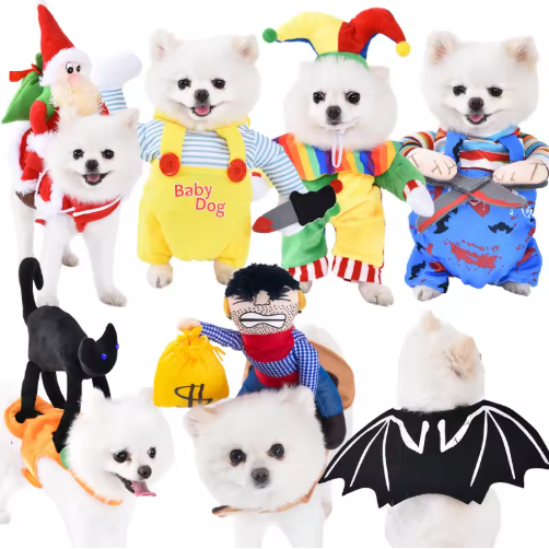 Halloween Pet Clothing Funny Cosplay Halloween Dog Costume Outfit Wholesale Pet Clothes