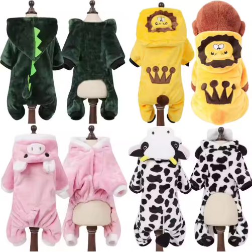 Soft Warm Fleece Dogs Jumpsuits Pet Clothing for Small Dogs Puppy Cats Hoodies Chihuahua Yorkshire
