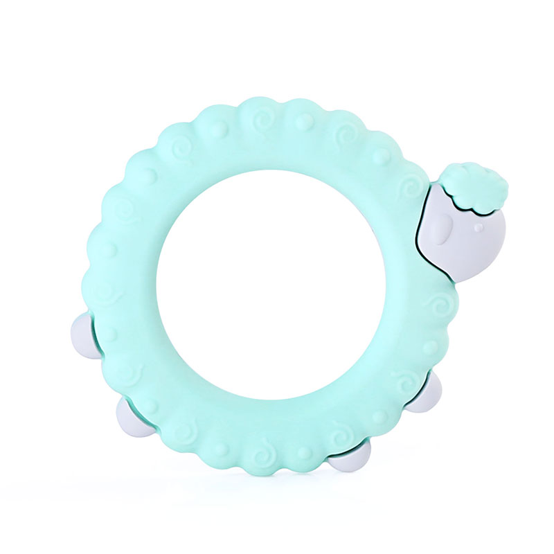 Wholesale China Bpa Free Silicone Baby Rattle Animal Teethers Mix Infants Sensory Toys Set