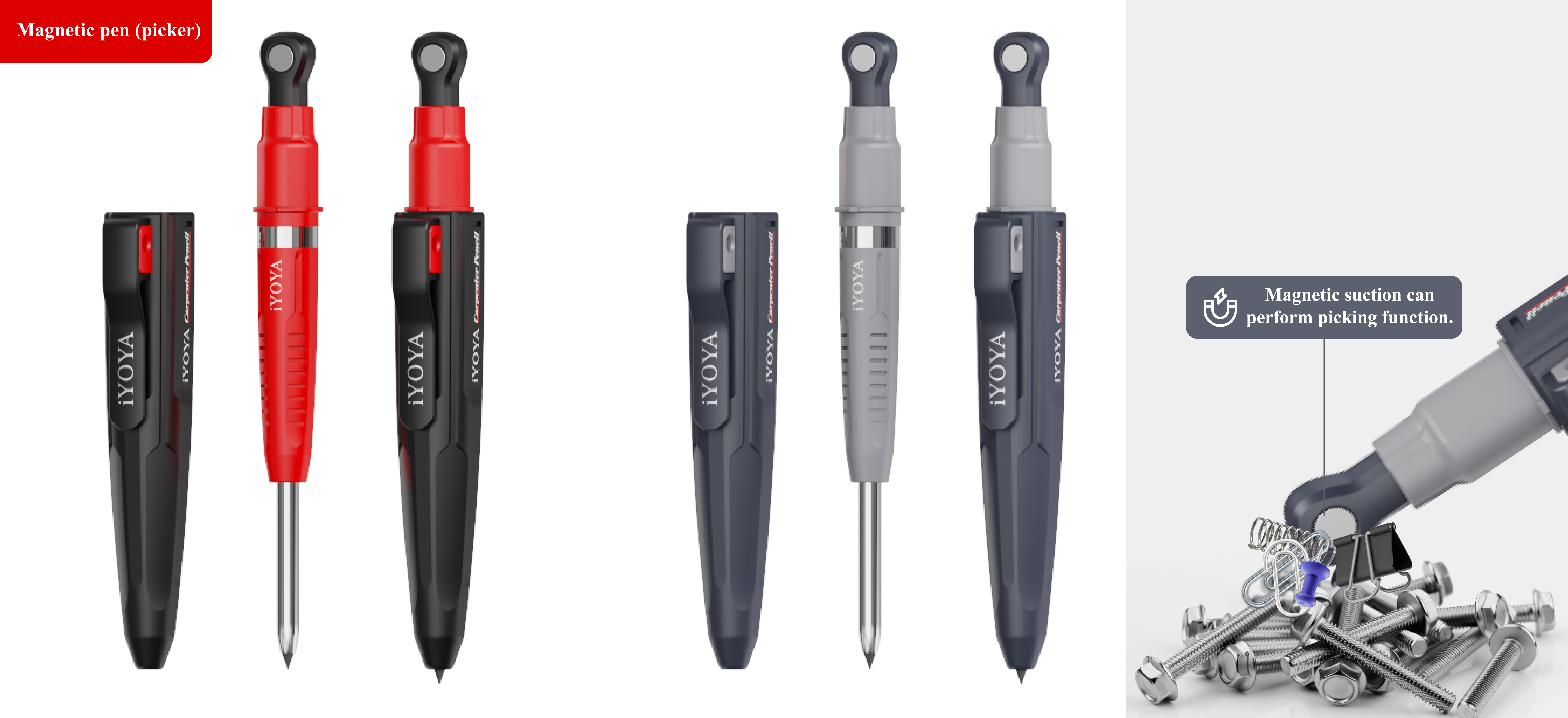 Magnetic woodworking pen