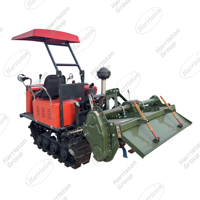 HRT-1GZL-120 35HP Mini Self Propelled Rubber Track Rotary Tiller