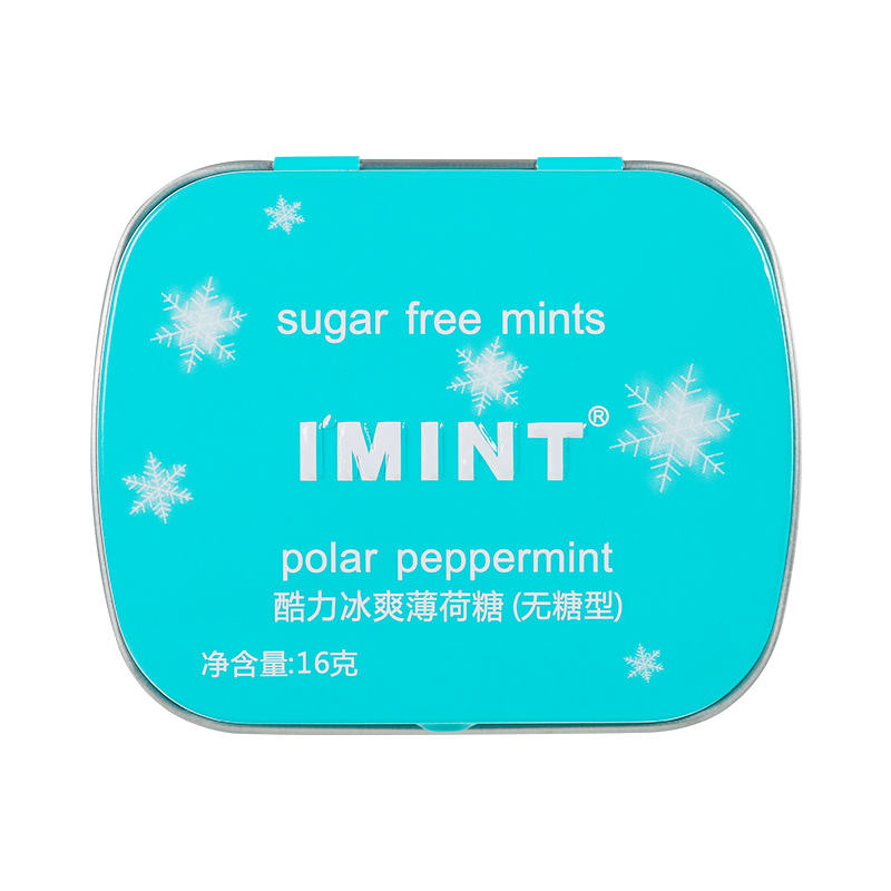 I'MINT Polar Peppermint Flavored Sugar Free Mints 16g