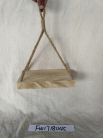 Wooden tray with rope