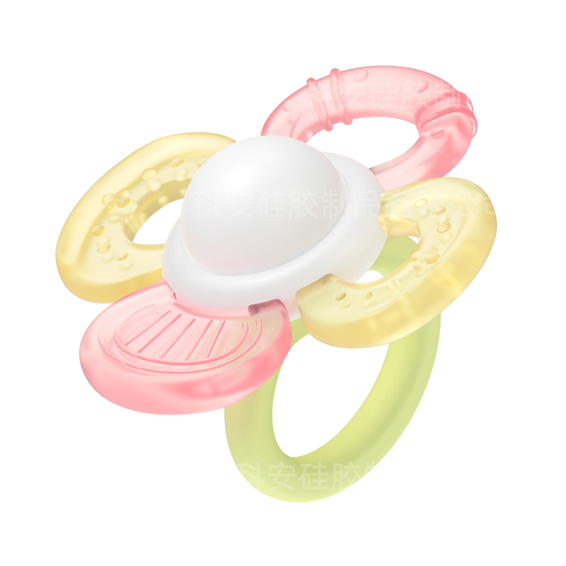 Manhattan Toy Rattle Teether Pacifier Holder BPA Free Chewable Sensory Development Baby Teether Toy